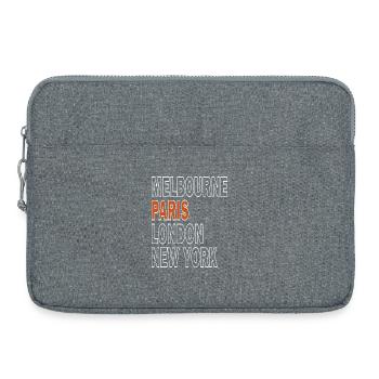 Major Tennis Tournament in Paris - Laptop bag 15" - heather grey - Front