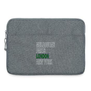 Major Tennis, London, Melbourne, Paris, New York - Laptop bag 15" - heather grey - Front