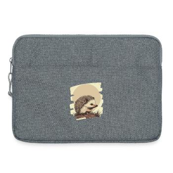 Hérisson - Sacoche pour ordinateur portable 15 pouces - gris chiné - Devant