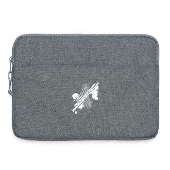 Flute stain - Laptop bag 15" - heather grey - Front