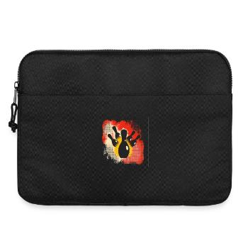 Bowling Farbkleckse - Laptoptasche 15" - Schwarz - Vorne