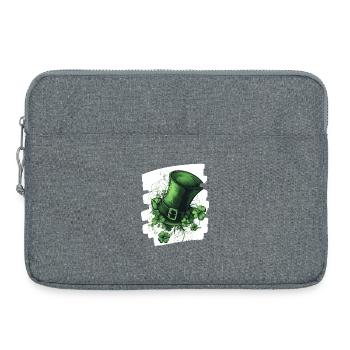 St. Patrick's Day - Laptop bag 15" - heather grey - Front