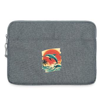 Dauphin - Sacoche pour ordinateur portable 15 pouces - gris chiné - Devant