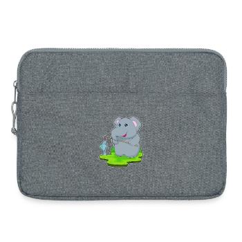 Pêche au poisson éléphant - Sacoche pour ordinateur portable 15 pouces - gris chiné - Devant