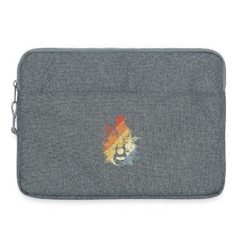 Ukulele Cartoon Look - Laptop bag 15" - heather grey - Front
