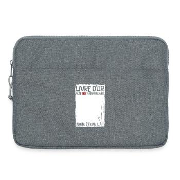 60 years | 60th Birthday | Funny Guestbook - Laptop bag 15" - heather grey - Front
