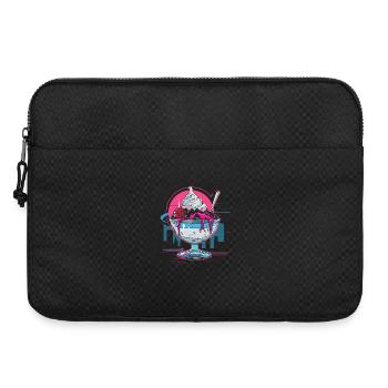 Eisbecher Retrowave - Laptoptasche 15" - Schwarz - Vorne