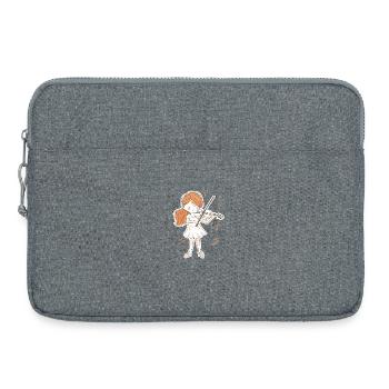 Little violinist - Laptop bag 15" - heather grey - Front