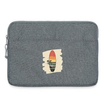 Surfboard - Laptop bag 15" - heather grey - Front