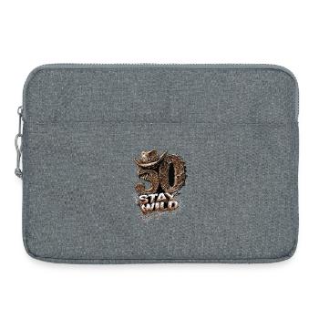 Birthday 50 Stay Wild - Laptop bag 15" - heather grey - Front