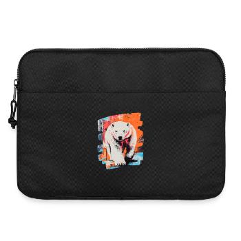Eisbär Graffiti Sprayer - Laptoptasche 15" - Schwarz - Vorne