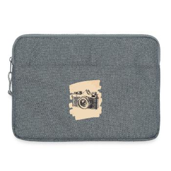 Appareil photo Photographe Photo - Sacoche pour ordinateur portable 15 pouces - gris chiné - Devant