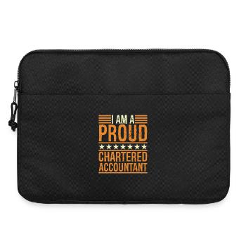 I am a proud chartered accountant - Laptop bag 15" - black - Front