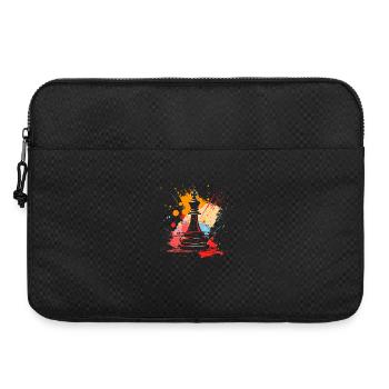 Pièces d’échecs Graffiti - Sacoche pour ordinateur portable 15 pouces - noir - Devant
