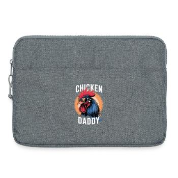 Poulet Papa Poulets Fête des Pères Volaille Fermier Coq - Sacoche pour ordinateur portable 15 pouces - gris chiné - Devant