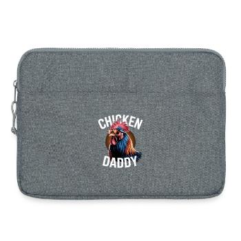 Poulet Papa Poulets Fête des Pères Volaille Fermier Coq - Sacoche pour ordinateur portable 15 pouces - gris chiné - Devant