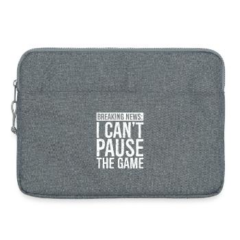 Breaking news Je n’arrive pas à casser le jeu - Sacoche pour ordinateur portable 15 pouces - gris chiné - Devant