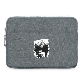 Berge - Laptoptasche 15" - Grau meliert - Vorne