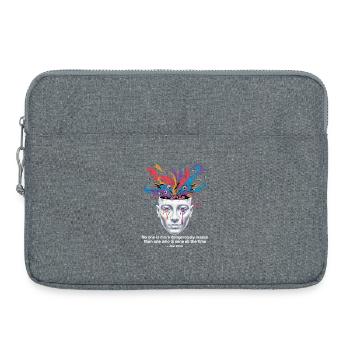 Entfesselter Geist | Watts Psychedelische Einsicht - Laptoptasche 15" - Grau meliert - Vorne