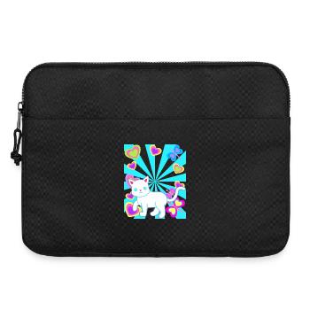 Cat Cats Child Kids Baby Retro Heart - Laptop bag 15" - black - Front