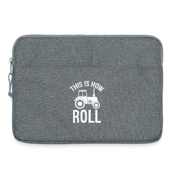 c'est comme ça que ça roule - Sacoche pour ordinateur portable 15 pouces - gris chiné - Devant