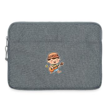 Ukulélé Enfant - Sacoche pour ordinateur portable 15 pouces - gris chiné - Devant