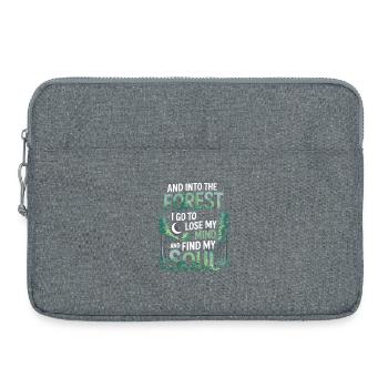 Into The Forest I Go To Lose My Mind Find My Soul - Laptoptasche 15" - Grau meliert - Vorne