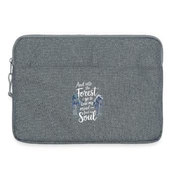Into The Forest I Go To Lose My Mind Find My Soul - Laptoptasche 15" - Grau meliert - Vorne