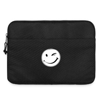 Clin d’œil sourire - Sacoche pour ordinateur portable 15 pouces - noir - Devant