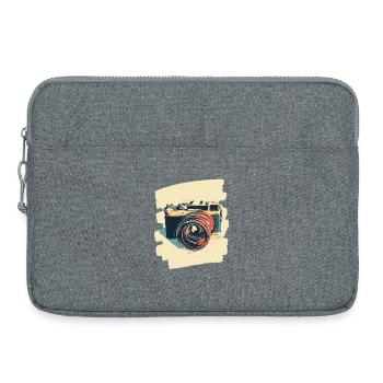 Kamera Fotokamera Fotograf Fotografin - Laptoptasche 15" - Grau meliert - Vorne