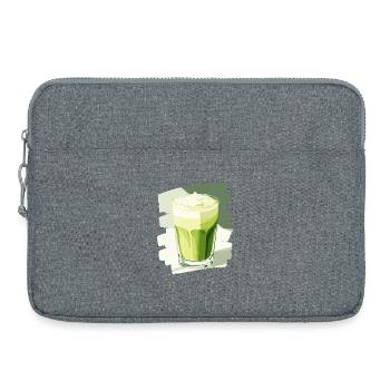 Matcha Latte Lover Thé vert - Sacoche pour ordinateur portable 15 pouces - gris chiné - Devant