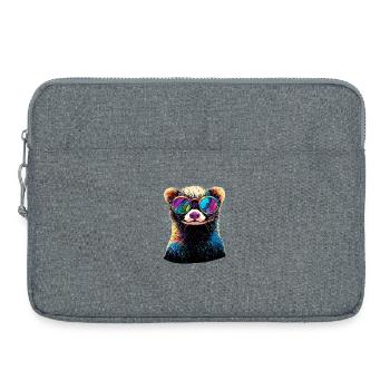 Furet Furet Putois Martre Belette Mignon Furet - Sacoche pour ordinateur portable 15 pouces - gris chiné - Devant
