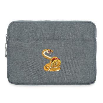 Snake Taco - Laptop bag 15" - heather grey - Front