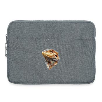 Dragon barbu lézard Dragon barbu Dragons barbus mignons - Sacoche pour ordinateur portable 15 pouces - gris chiné - Devant