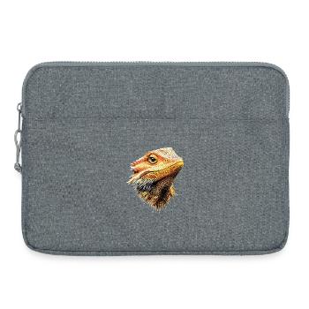 Dragon barbu lézard Dragon barbu Dragons barbus mignons - Sacoche pour ordinateur portable 15 pouces - gris chiné - Devant