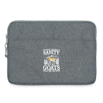 Sometimes i question my sanity - Laptoptasche 15" - Grau meliert - Vorne