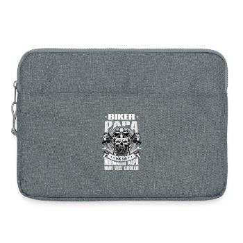 Biker Motorradfahrer Motorrad Geschenke Geburtstag - Laptoptasche 15" - Grau meliert - Vorne