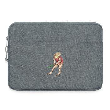 Frosch Feldhockey Hockeyschläger - Laptoptasche 15" - Grau meliert - Vorne