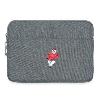 Eisbär Eishockey Eishockeyschläger - Laptoptasche 15" - Grau meliert - Vorne
