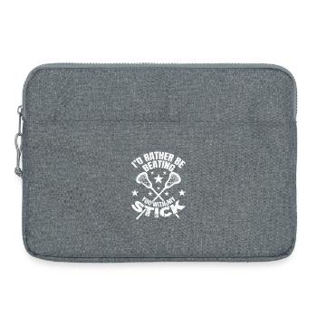 Je préfère te battre avec mon bâton - Sacoche pour ordinateur portable 15 pouces - gris chiné - Devant