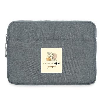 Selfcare is not selfish - Laptoptasche 15" - Grau meliert - Vorne