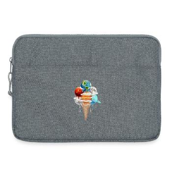 Planète Glace Crème Cosmique One Ball - Sacoche pour ordinateur portable 15 pouces - gris chiné - Devant