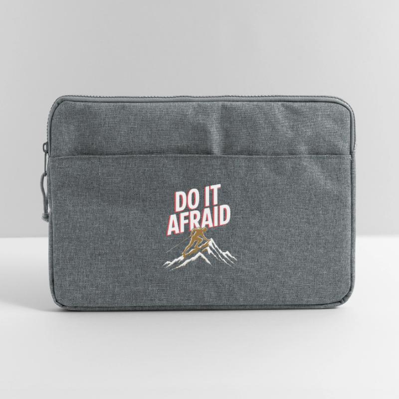 Do It Afraid Courage Development Motivation Laptop bag 15"