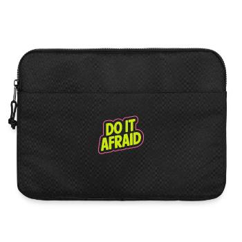 Do It Afraid Courage Development Motivation - Laptop bag 15" - black - Front