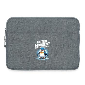 Good morning? Very thin ! Funny Penguin - Laptop bag 15" - heather grey - Front