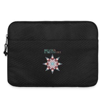 T-Shirt für die Meditation - Laptoptasche 15" - Schwarz - Vorne