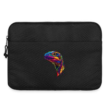 Lézard varan, reptile, dragon de Komodo, varan bagué, lézard - Sacoche pour ordinateur portable 15 pouces - noir - Devant