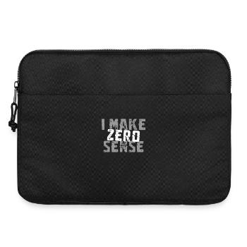 I Make Zero Sense - Laptop bag 15" - black - Front