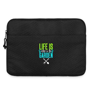 Life is Better in the Garden - Laptop bag 15" - black - Front