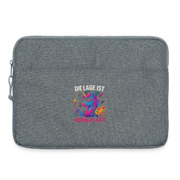 L’emplacement est bien sondé. Drôle de fête de licorne - Sacoche pour ordinateur portable 15 pouces - gris chiné - Devant